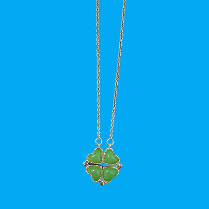 Collar Trébol & Corazón Verde - Diversa Colección