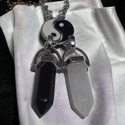 Collares Cuarzo Yin Yang - Diversa Colección