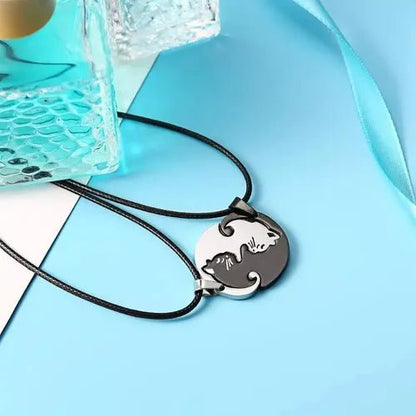 Collares Gatos Yin Yang - Diversa Colección