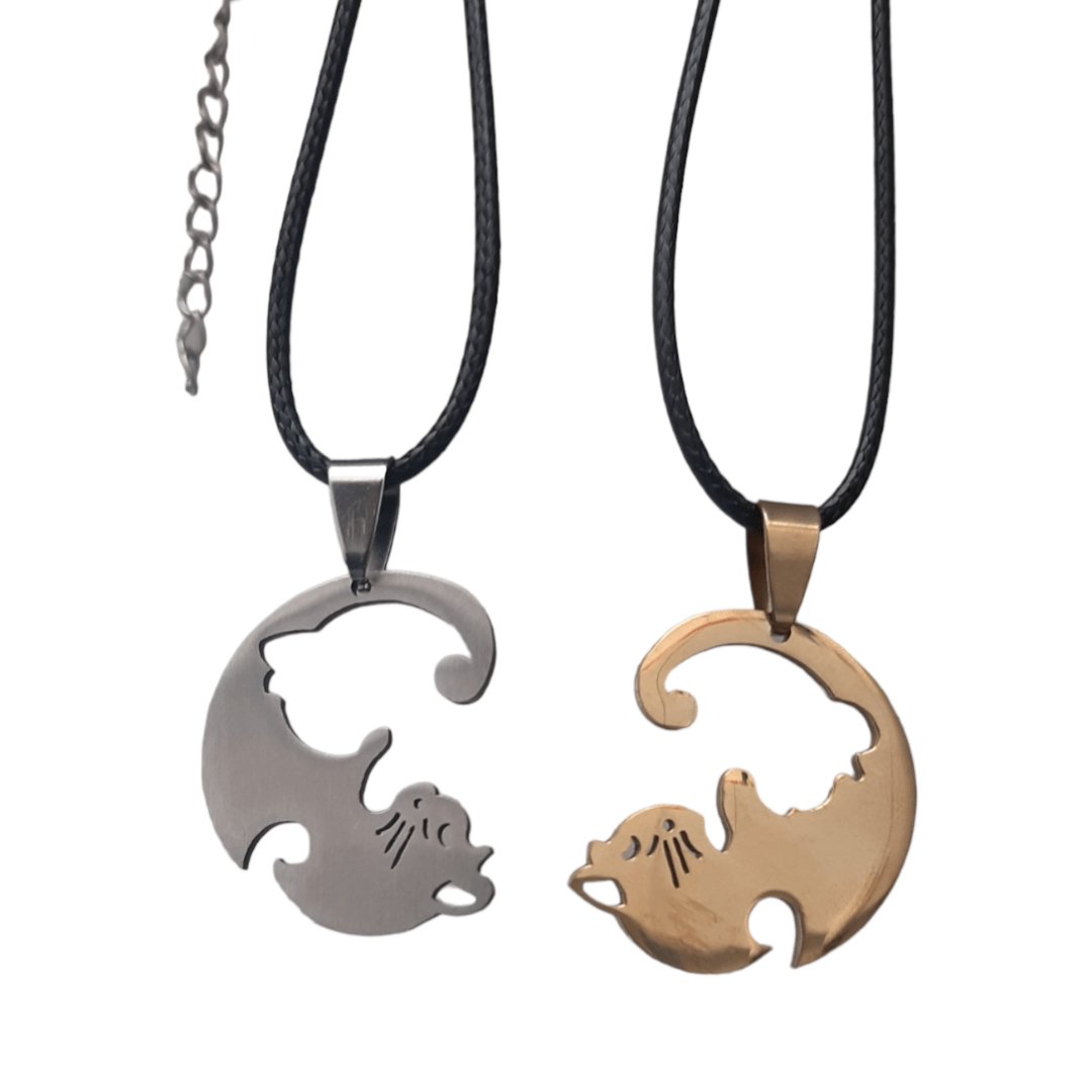 Collares Gatos Yin Yang - Diversa Colección