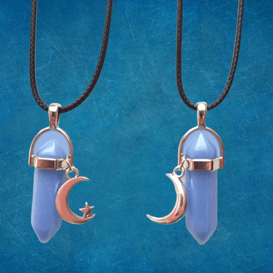 Collares Luna Azules Luminosos - Diversa Colección