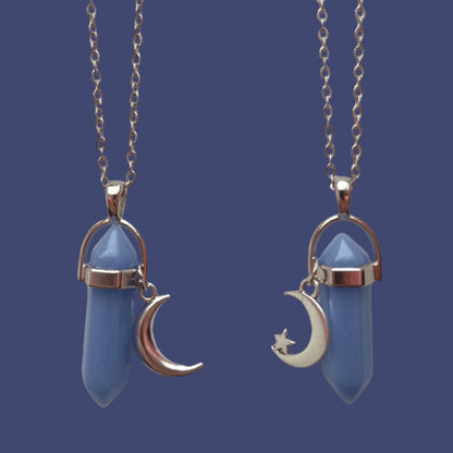 Collares Luna Azules Luminosos - Diversa Colección