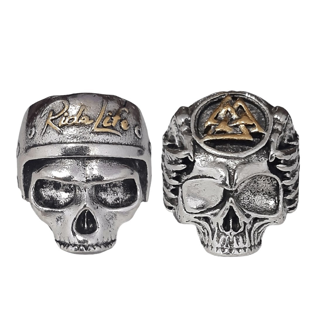 Combo 2 Anillos Skull - Diversa Colección