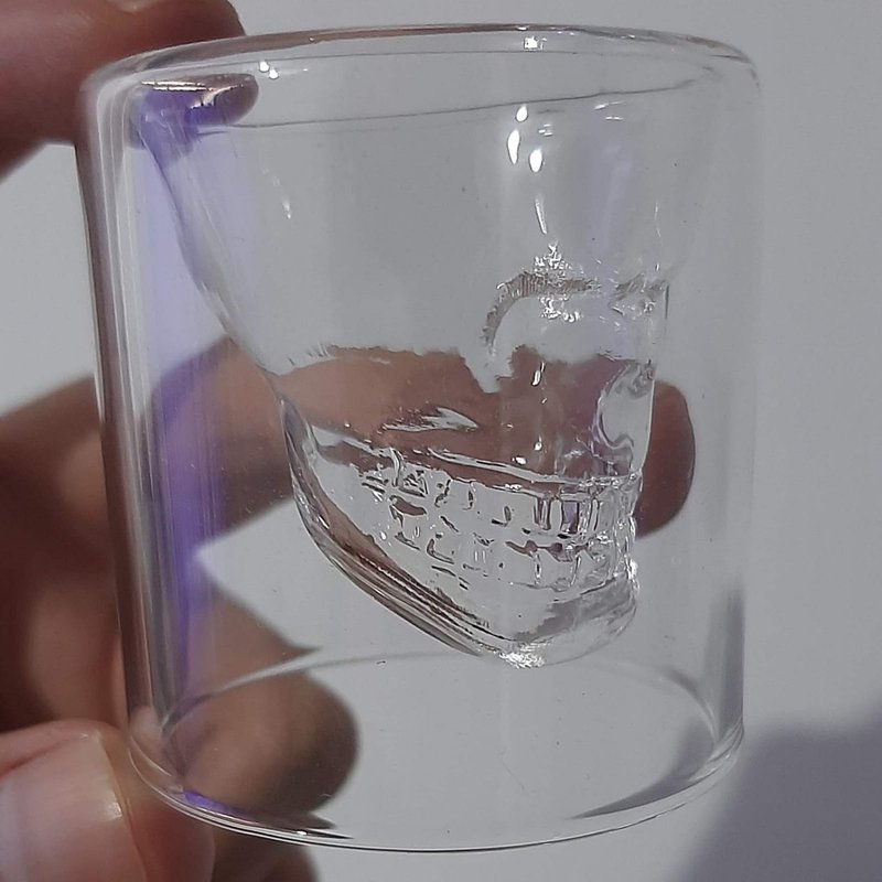Copa Calavera Cristal 3D - Diversa Colección