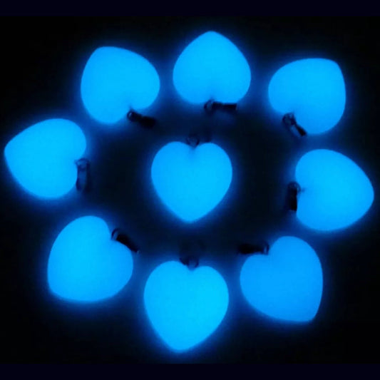 Cuarzo Luminoso Azul Verdoso Corazón - Diversa Colección