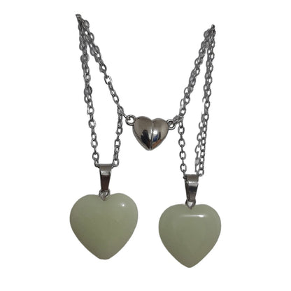 Cuarzos Corazón Luminosos Magnéticos - Diversa Colección