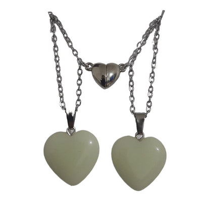 Cuarzos Corazón Luminosos Magnéticos - Diversa Colección