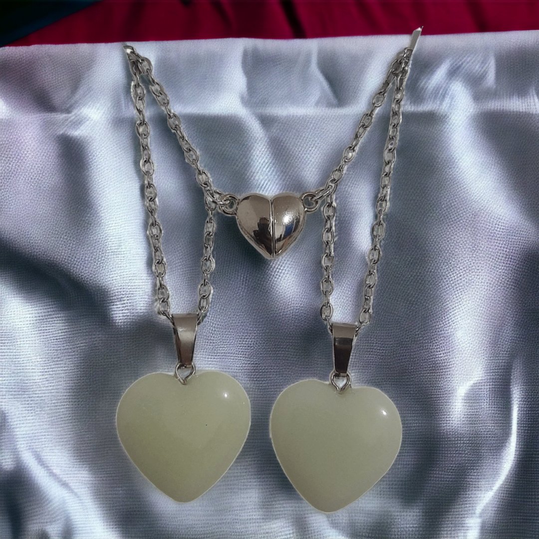 Cuarzos Corazón Luminosos Magnéticos - Diversa Colección