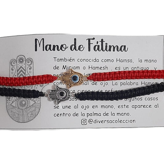 Manillas Mano De Fátima - Diversa Colección