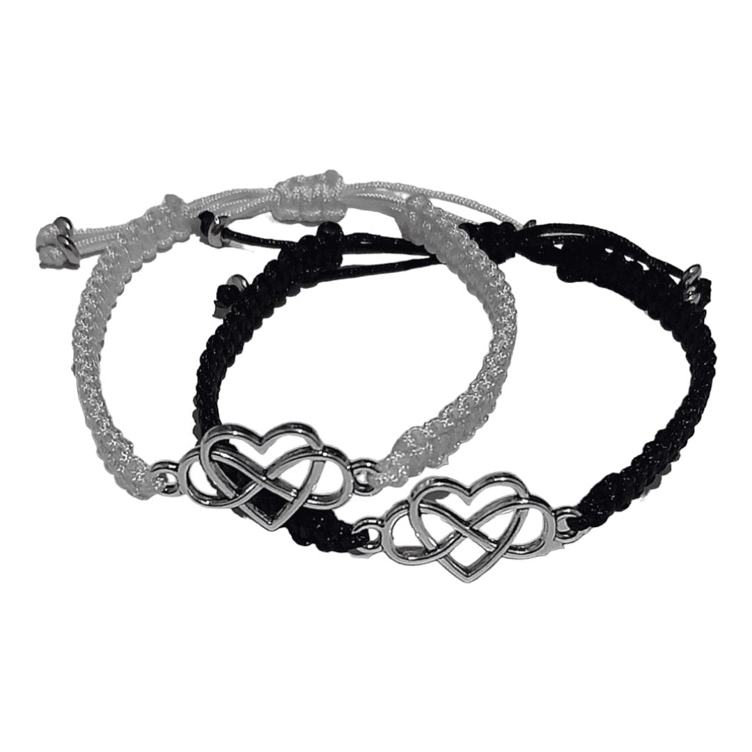 Pareja De Manillas Infinito Corazón - Diversa Colección