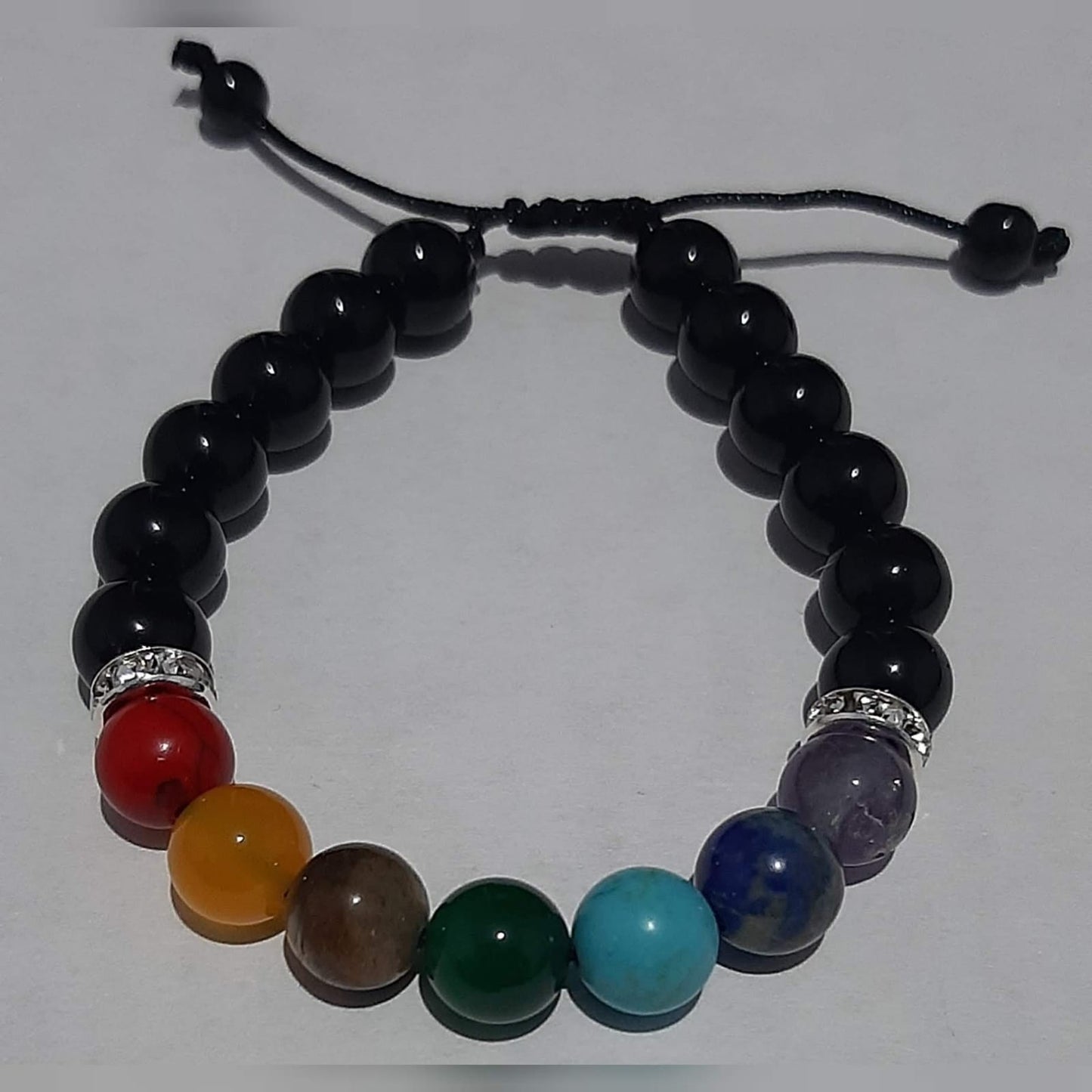 Pulsera 7 Chakras & Obsidiana - Diversa Colección