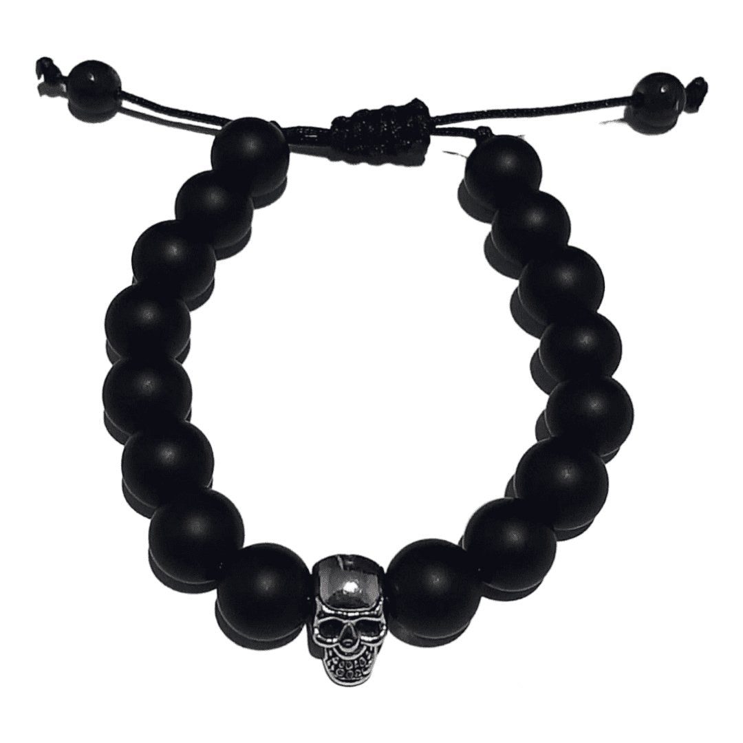 Pulsera Cráneo Piedra Mate - Diversa Colección