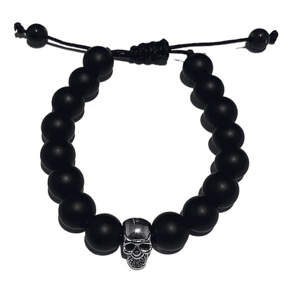 Pulsera Cráneo Piedra Mate - Diversa Colección