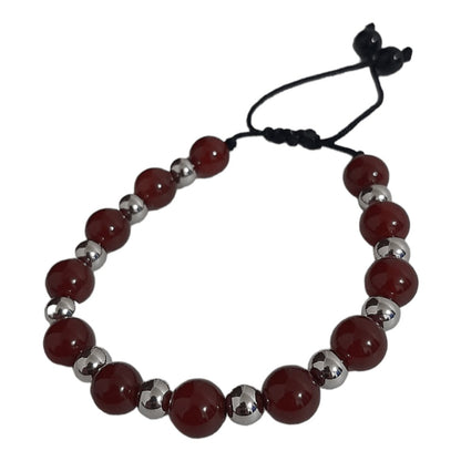 Pulsera Cuarzo Rojo Ágata - Diversa Colección