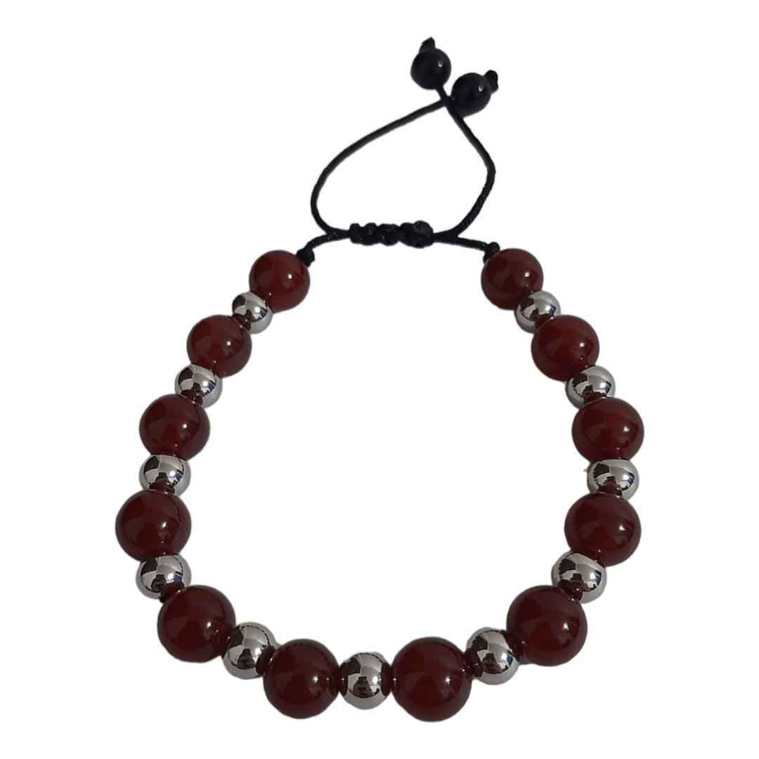 Pulsera Cuarzo Rojo Ágata - Diversa Colección
