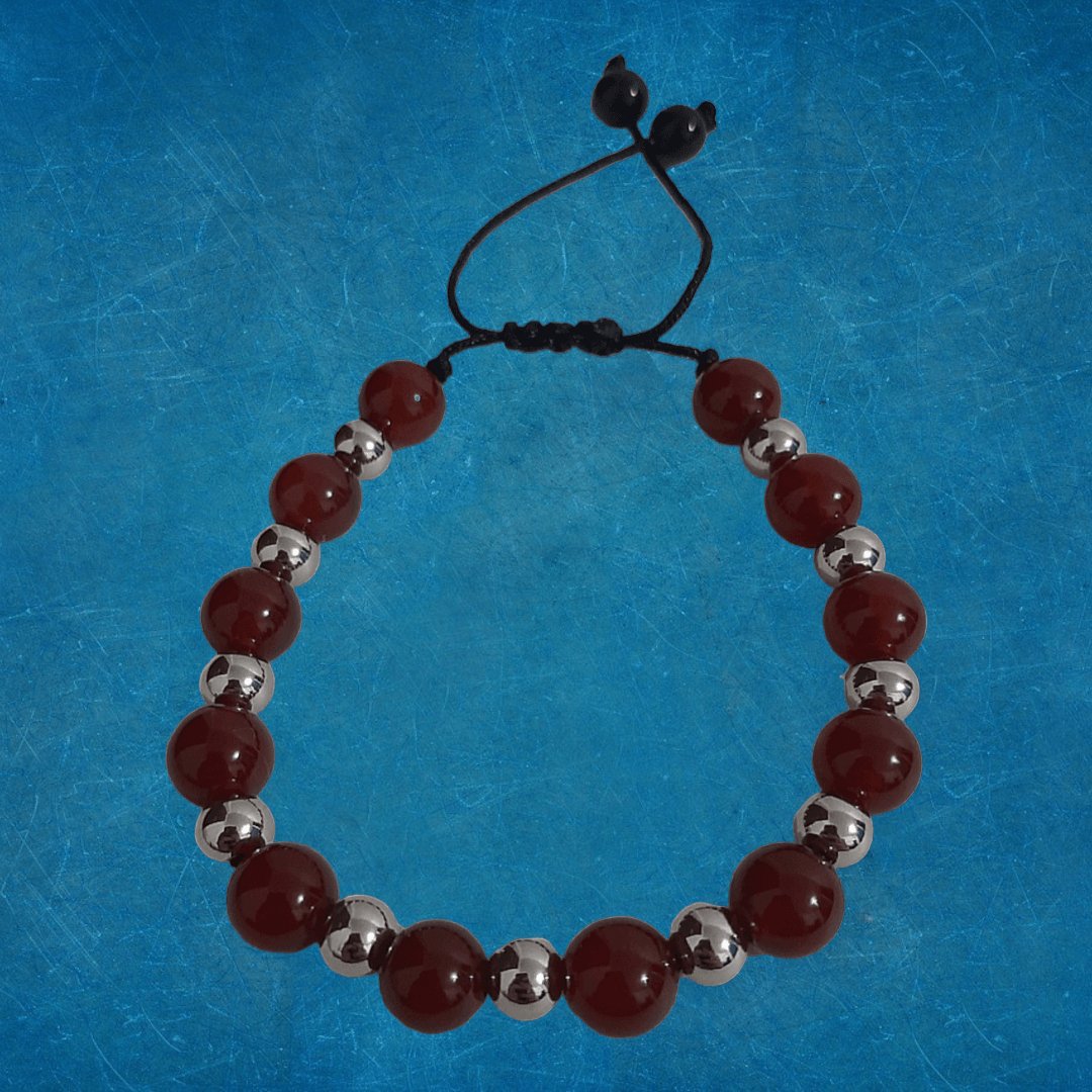 Pulsera Cuarzo Rojo Ágata - Diversa Colección