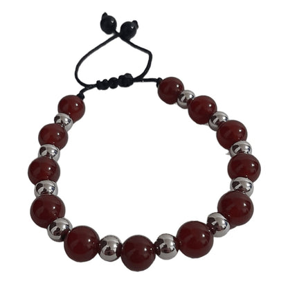 Pulsera Cuarzo Rojo Ágata - Diversa Colección