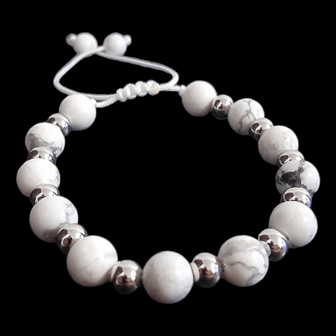Pulsera Cuarzo Turquesa Blanca - Diversa Colección
