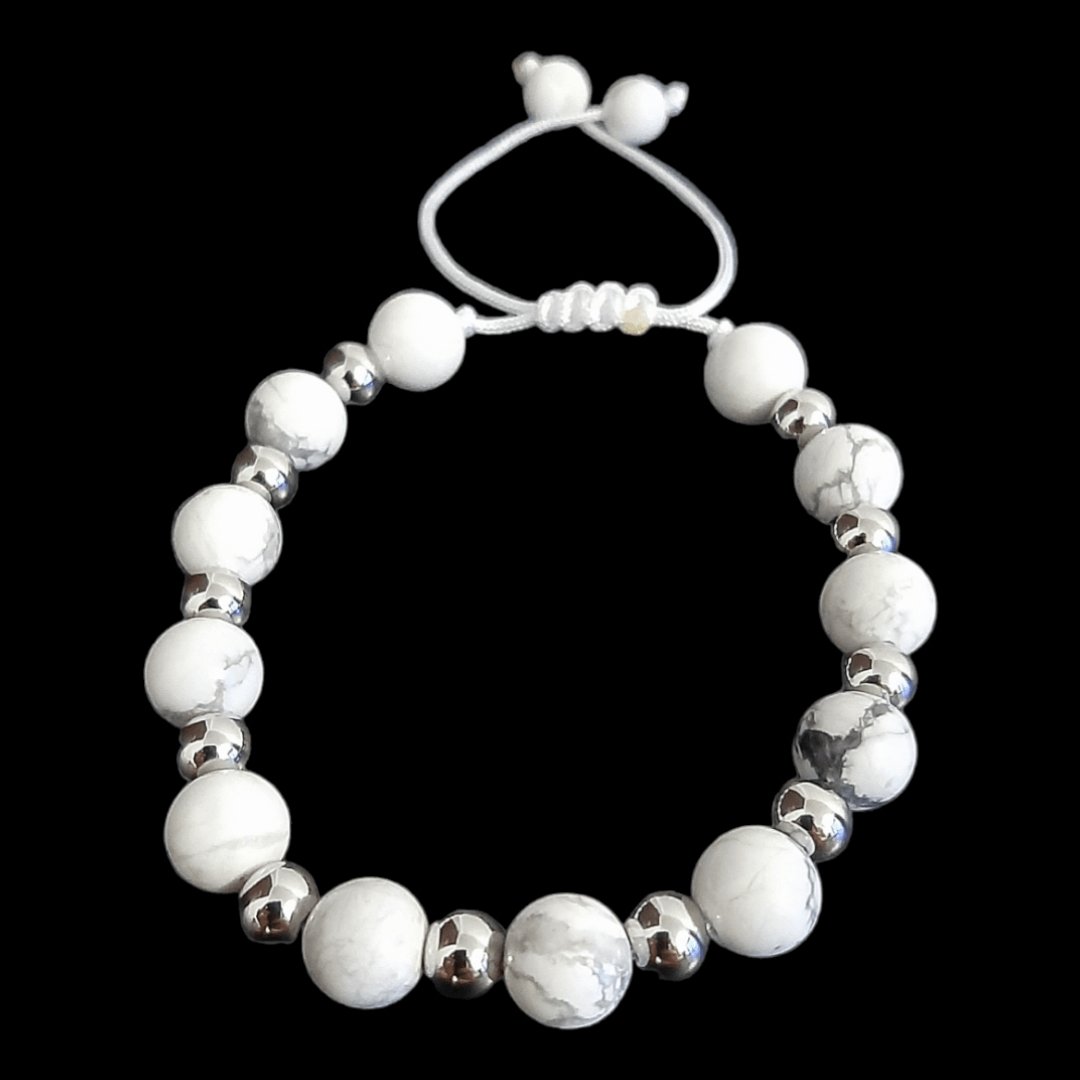 Pulsera Cuarzo Turquesa Blanca - Diversa Colección