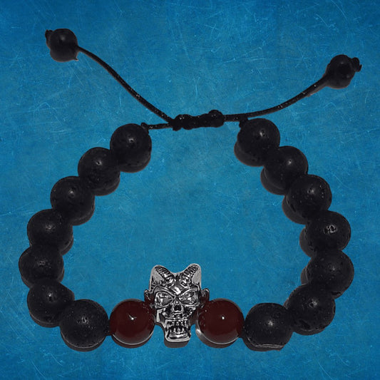 Pulsera Devil Piedra Volcánica - Diversa Colección