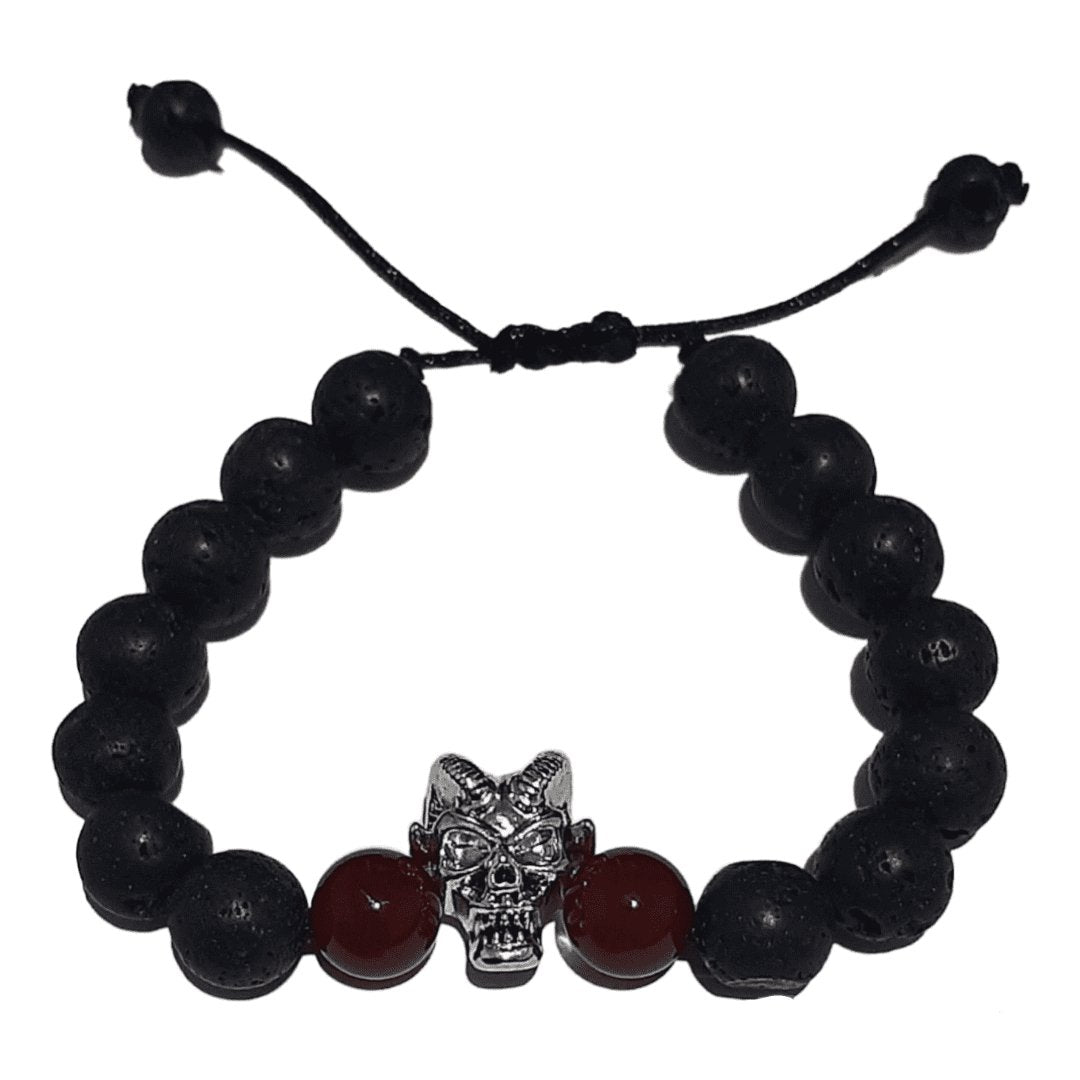 Pulsera Devil Piedra Volcánica - Diversa Colección