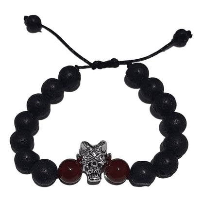 Pulsera Devil Piedra Volcánica - Diversa Colección
