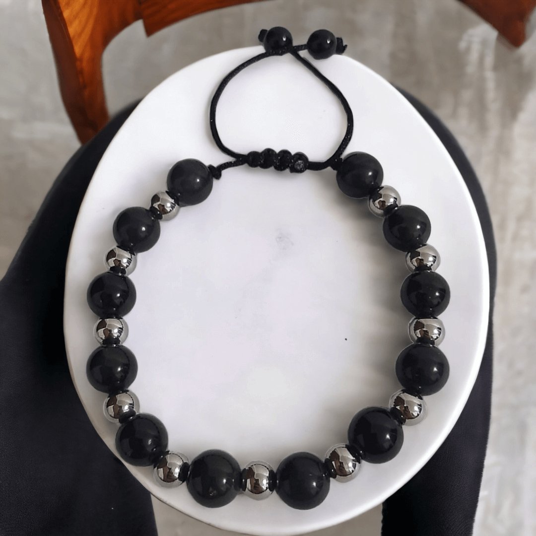 Pulsera Obsidiana Negra - Diversa Colección