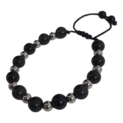 Pulsera Obsidiana Negra - Diversa Colección