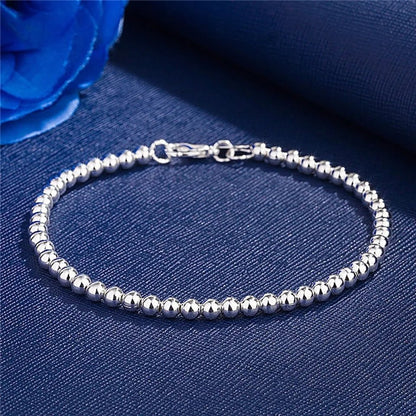 Pulsera Plata Esferas - Diversa Colección
