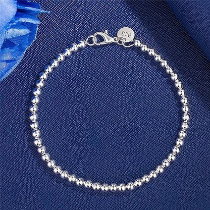 Pulsera Plata Esferas - Diversa Colección