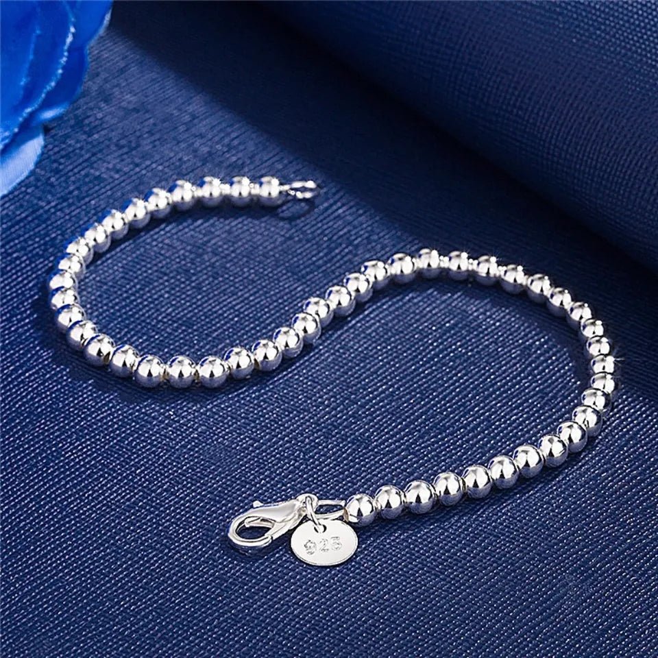 Pulsera Plata Esferas - Diversa Colección