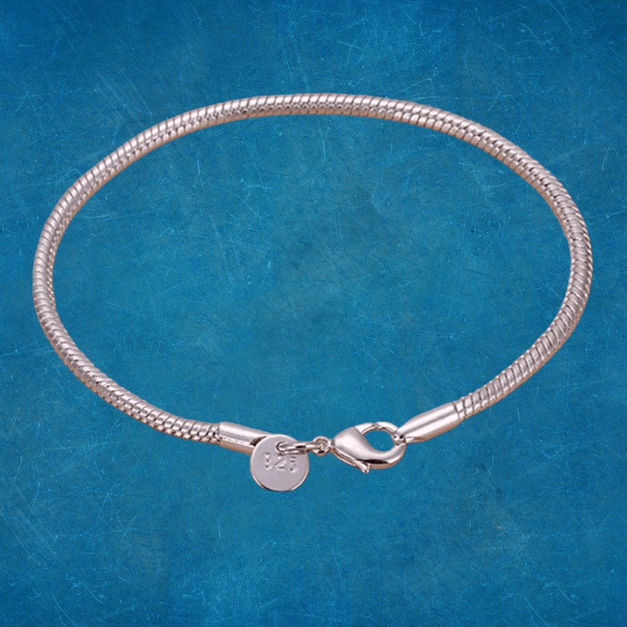 Pulsera Serpiente Plata S925 - Diversa Colección
