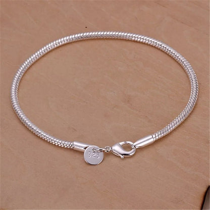 Pulsera Serpiente Plata S925 - Diversa Colección