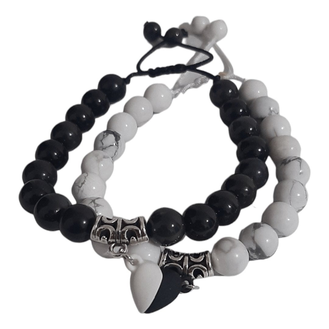 Pulseras Obsidiana & White Turquoise - Diversa Colección