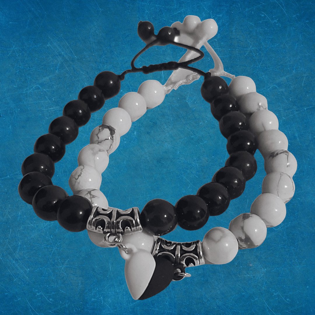 Pulseras Obsidiana & White Turquoise - Diversa Colección