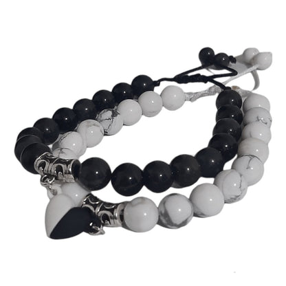 Pulseras Obsidiana & White Turquoise - Diversa Colección