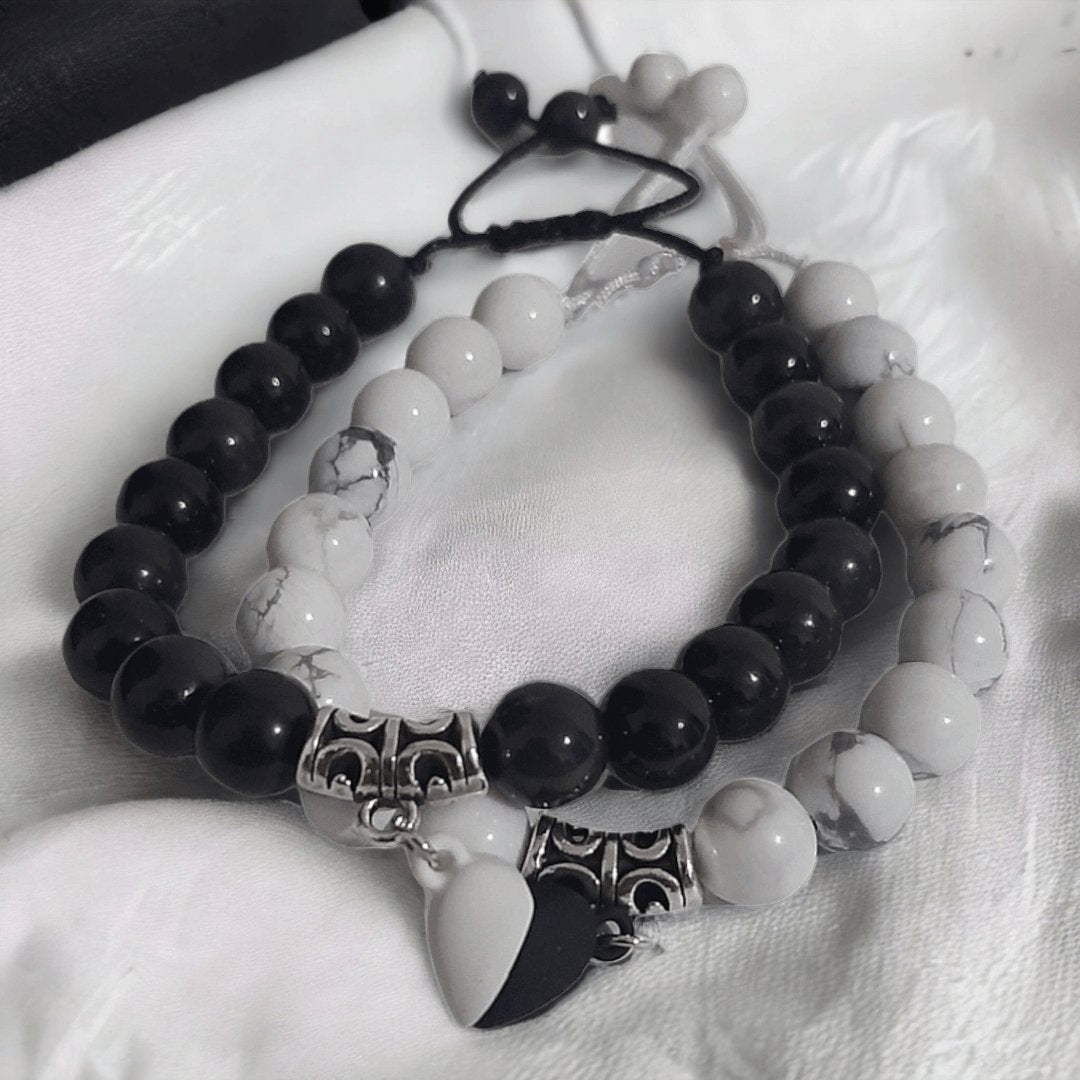 Pulseras Obsidiana & White Turquoise - Diversa Colección