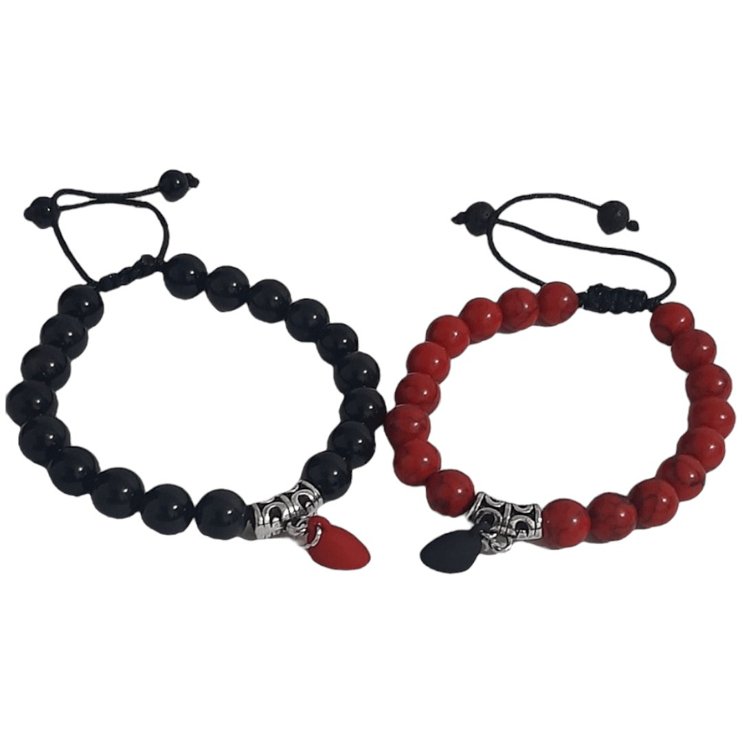 Pulseras Red Turquoise & Obsidian - Diversa Colección