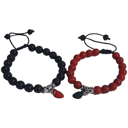 Pulseras Red Turquoise & Obsidian - Diversa Colección