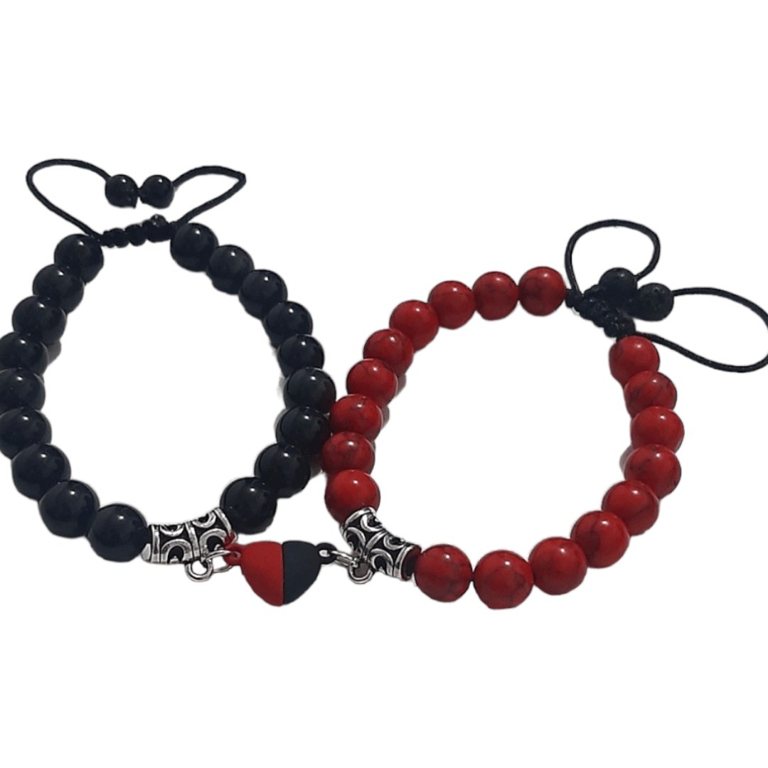 Pulseras Red Turquoise & Obsidian - Diversa Colección